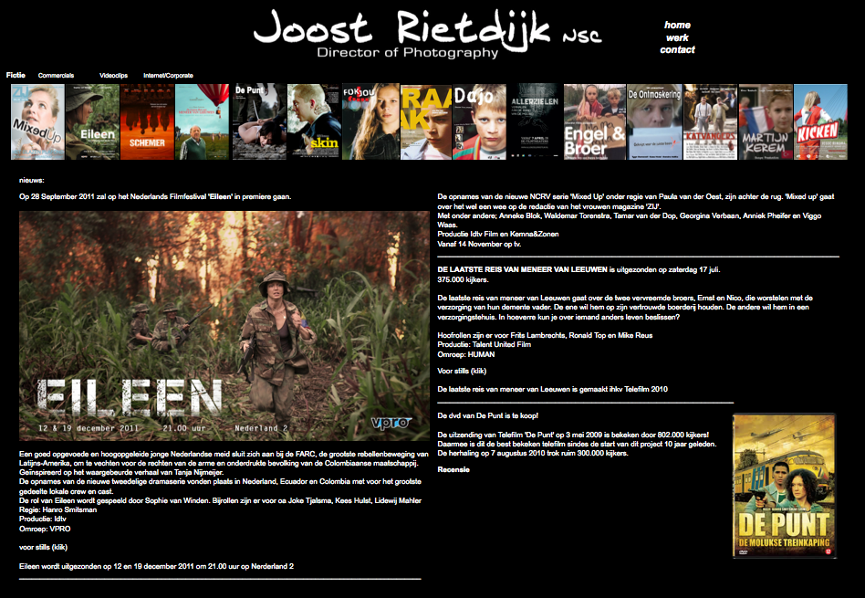 website van Joost Rietdijk nsc