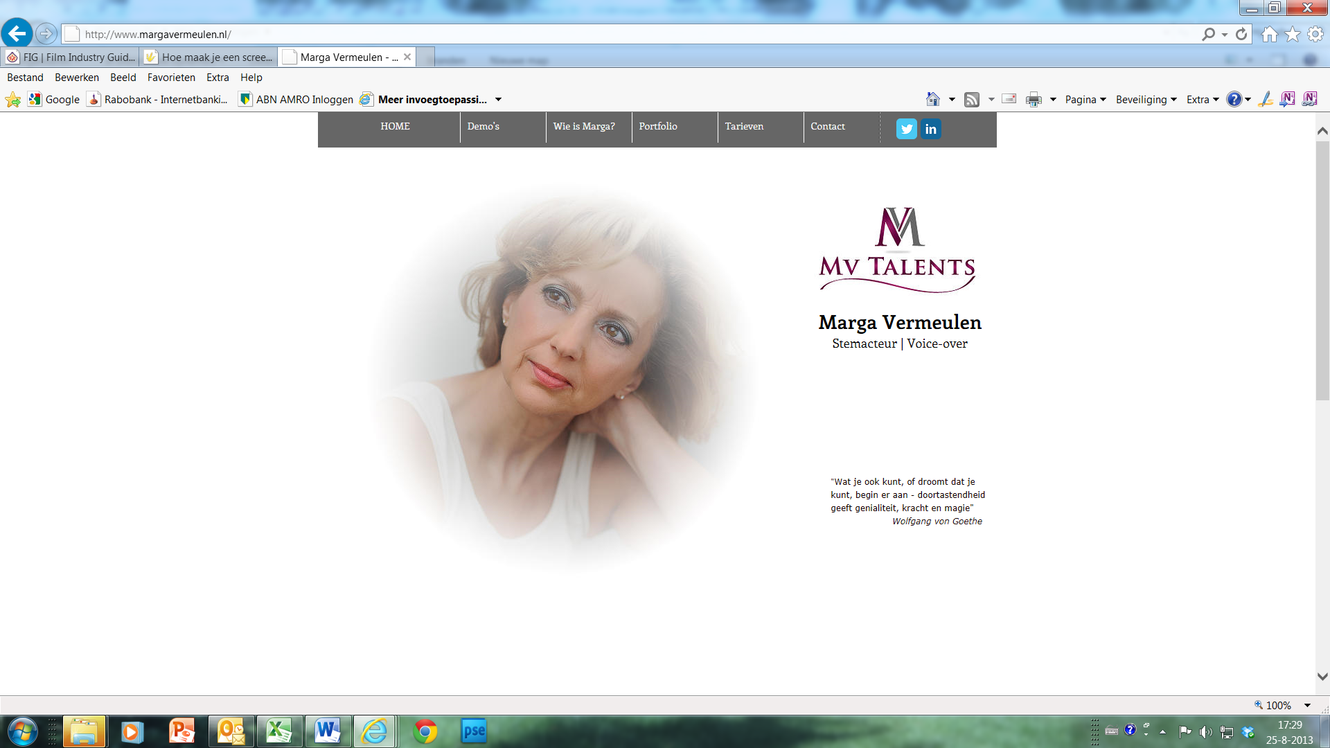 Marga Vermeulen, stemacteur/voiceover