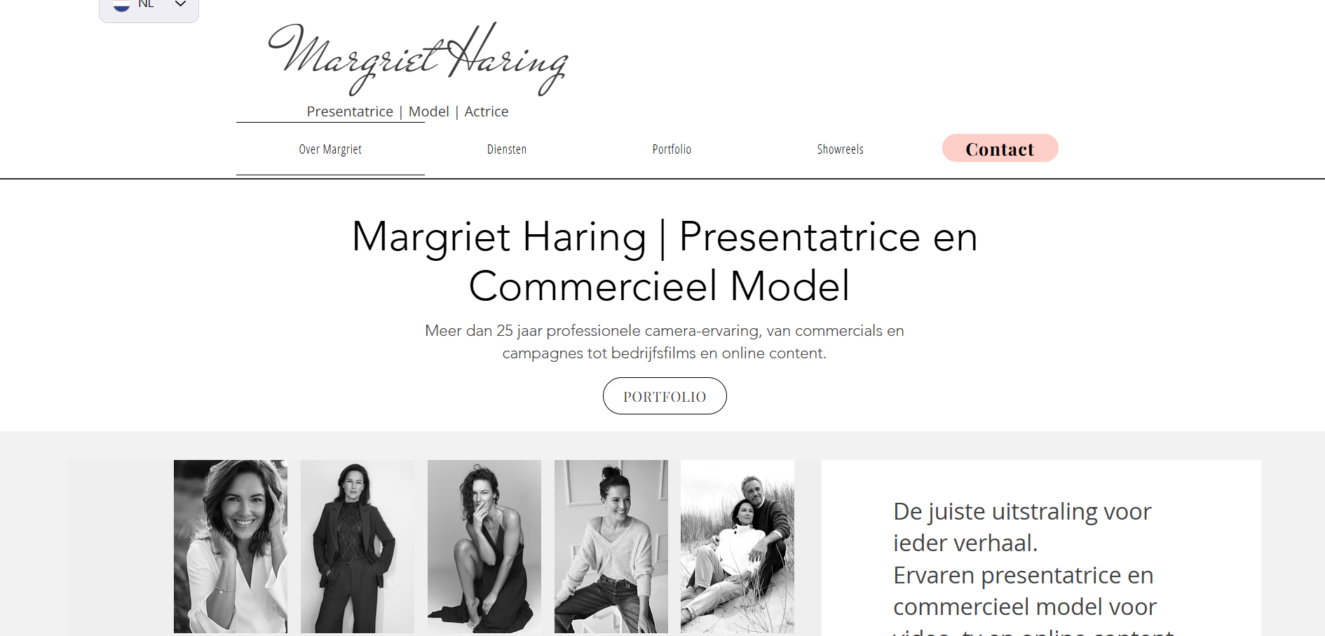 Margriet Haring - Presentatrice Model Actrice