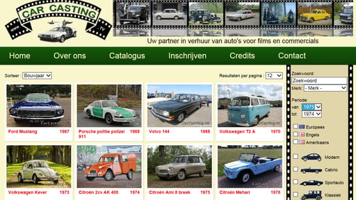 Car Casting .tv Jan Wijnakker - Auto's voor film en tv.