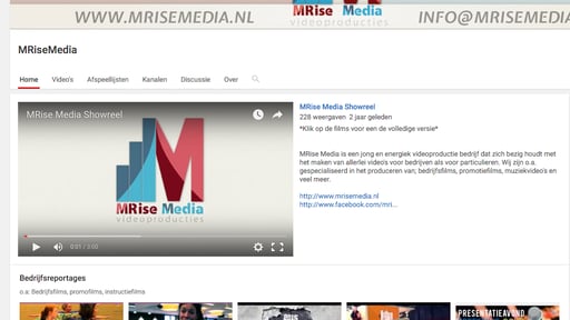 Youtube-kanaal van eigen bedrijf